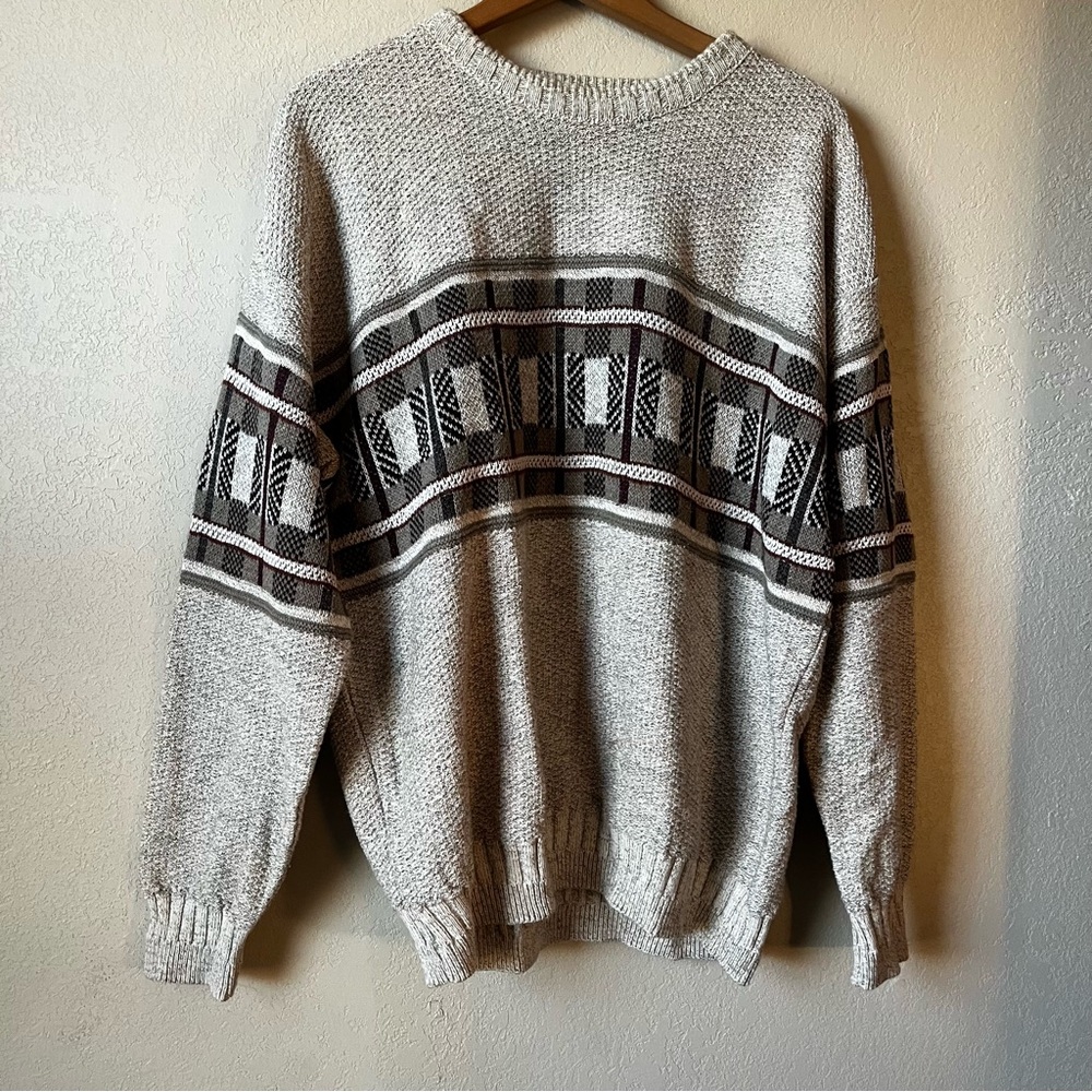Vintage Mens Knit Sweater by St Johns Bay